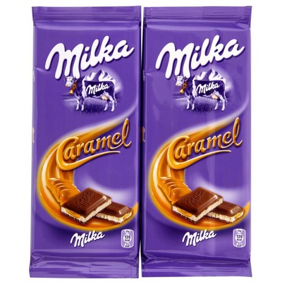 2X100BAR.MILKA CARAMEL SUC