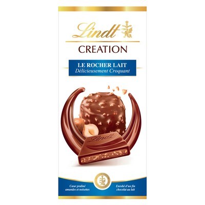 Lindt CREATION Milk Praliné Rocher Chocolate Bar 150g