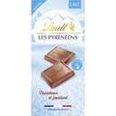 LINDT Tablette de chocolat LES PYRENEENS Lait 150g