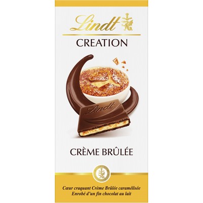 Lindt CREATION Milk Chocolate Bar Crème Brûlée 150g