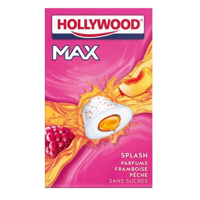 Max Splash Strawberry Peach Sugar-Free Chewing Gum 3x10 66g