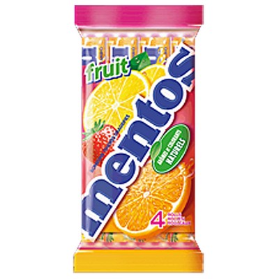 Mentos Fruit Rolls Sweets Multipack x4 - 152g