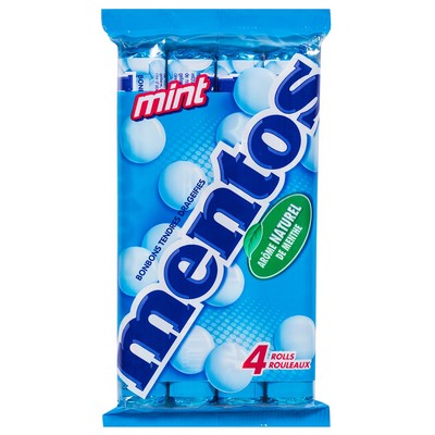 Mentos Mint Candy Rolls Multipack x4 - 152g