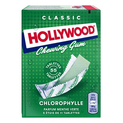Hollywood Regular Chlorophylle 5x11 Tablettes 155g