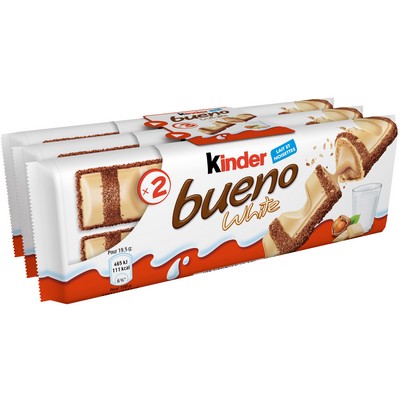 Kinder Bueno White Chocolate Bar x3 - 117g