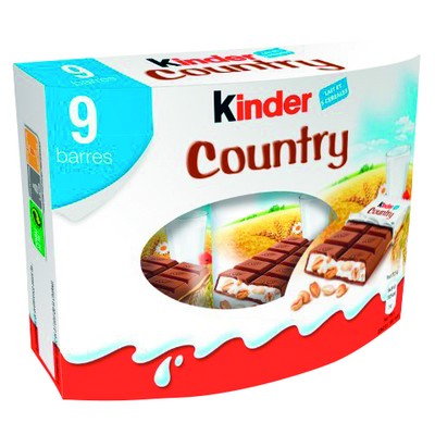 Kinder Country Chocolate Cereal Bars x9 - 211.5g