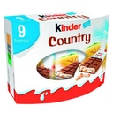 Barre Chocolatée Kinder Country Céréales chocolat x9 - 211,5g