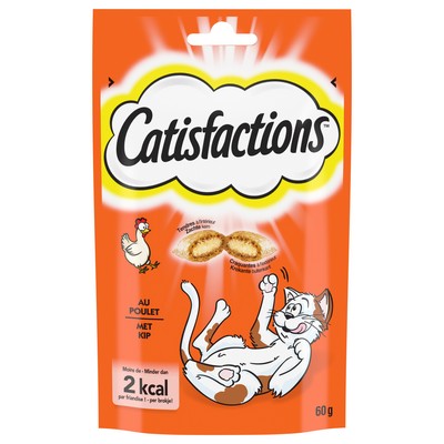 CATISFACTIONS Friandises au poulet pour chat et chaton 60g