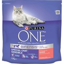 PURINA ONE Sensitive Cat - with Salmon and Rice - 1.5 KG - Adult Cat Kibble