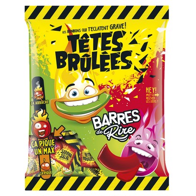 TETES BRÛLÉES LAUGH BARS 200G