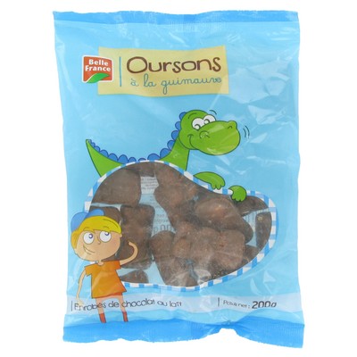 OURSON GUIMAUVE CHOCOLAT LAIT BF SACHET 200 G