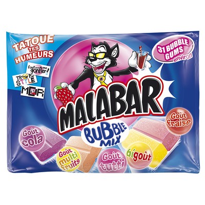 Malabar Bubble Mix Sweets Bag 214g
