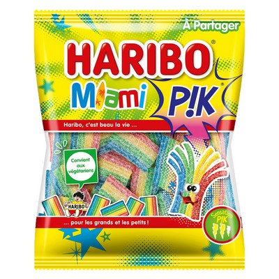 Bonbons acidulés HARIBO Miami PIK 200g