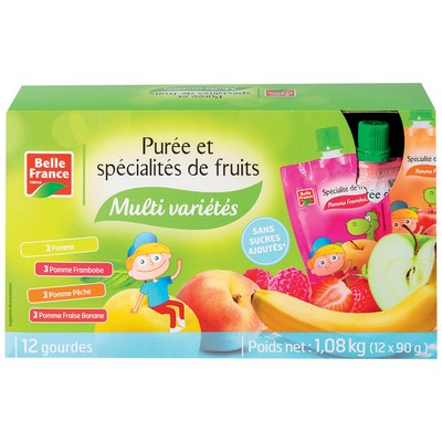 PUREE ET SPE FRUIT GRDE MULTIVAR BF ETUI 12 X 90 G