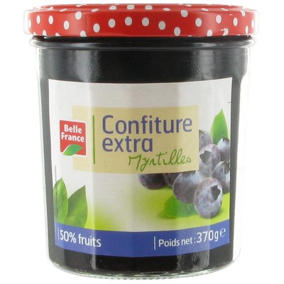 Belle France Extra Blueberry Jam Jar 370g