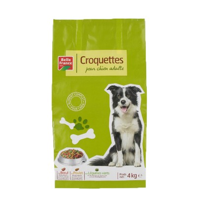 Belle France Dog Kibble with Poultry & Vegetables 4 kg Bag