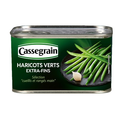 Haricots verts extra-fins Cassegrain 220g