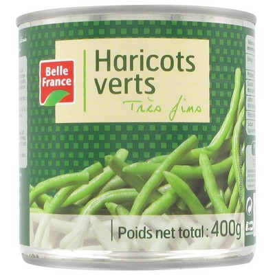 HARICOT VERT TF BF BOITE 1/2 OF 400 G