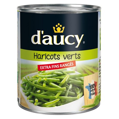 440g Extra Fine Green Beans Arranged d’Aucy
