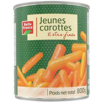 Extra-Fine Carrots Belle France 800g Can