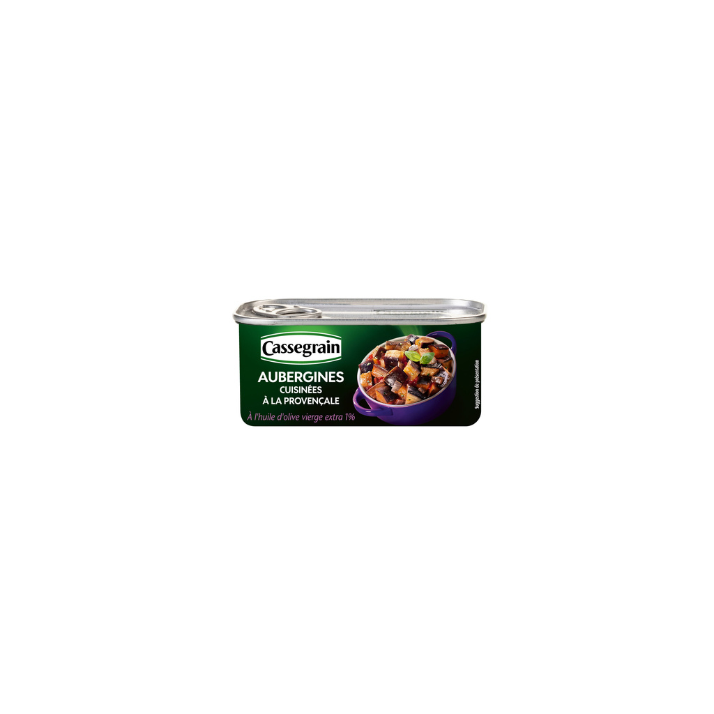 Aubergines Cuisinées Cassegrain à la Provençale 185g