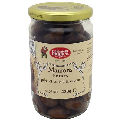 Marrons naturels entiers - Pot en verre 420g