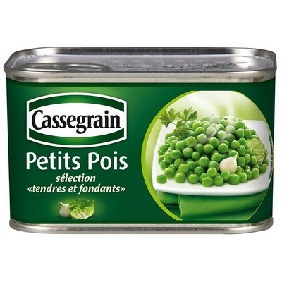 1X2 CANNED SPRING PEAS CASSEGRAIN