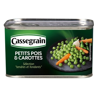 1X2 CAN PEAS&YOUNG CARROTS CASSEGRAIN