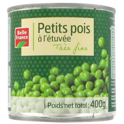 Very Fine Steamed Peas Belle France 400g