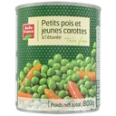 Very Fine Peas and Stewed Carrots Belle France 800g Can