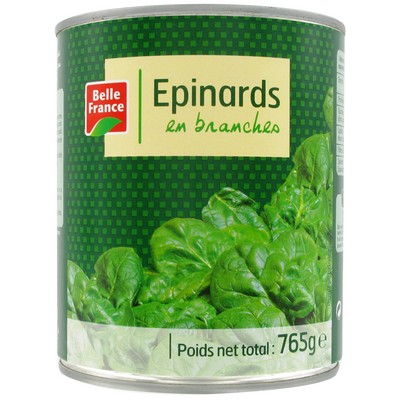 EPINARD BRANCHE BF BOITE 4/4 OF 765 G