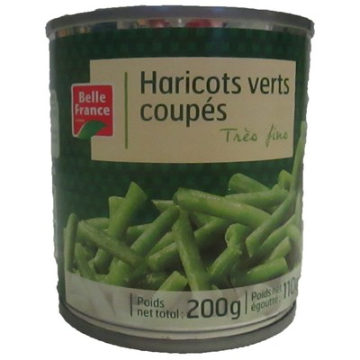 Extra Fine Green Beans Belle France Can 3 x 1/4 of 600g