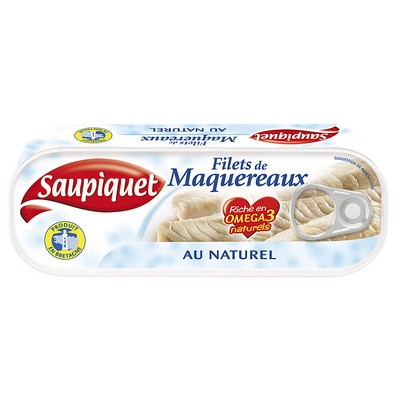 Natural Mackerel Fillets 176g – Product of Brittany, Guaranteed Traceability