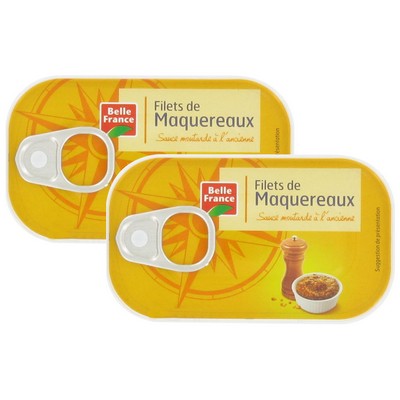 Belle France Mackerel Fillets with Mustard Sauce 2x113g