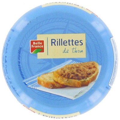 RILLETTE DE THON BF BOITE 125 G