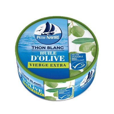 Whole MSC Tuna in Extra Virgin Olive Oil PETIT NAVIRE 160g