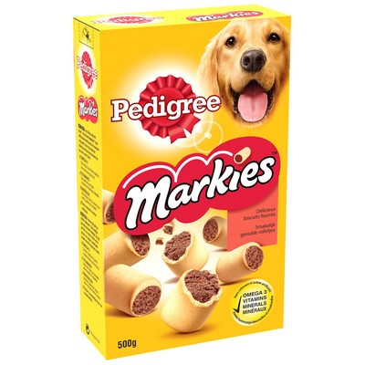 PEDIGREE Markies Biscuits fourrés pour chien 500g