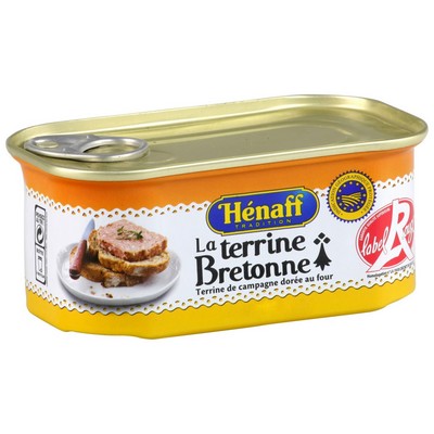 TERRINE BRETONNE LABEL ROUGE/ IGP HENAFF 200 GRAMMES