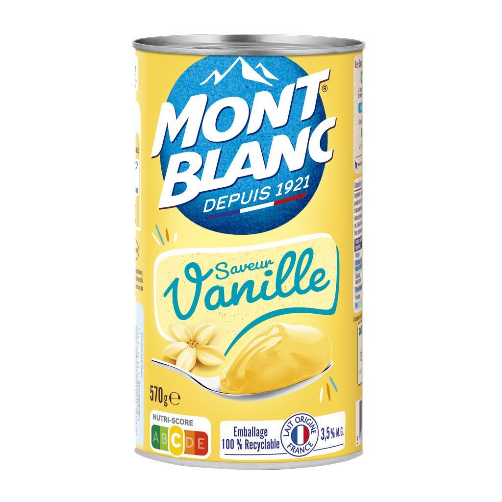 MONT BLANC Crème dessert Boîte Saveur Vanille 570g