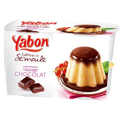 Gâteau de semoule chocolat 4x125g