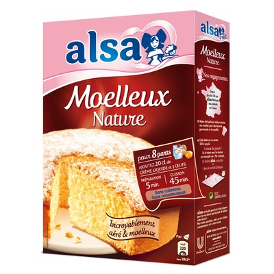Préparation Gâteau Moelleux Nature alsa 435g