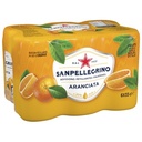 SANPELLEGRINO sparkling Aranciata drink 6x33cl