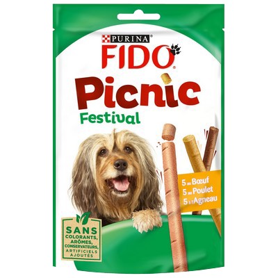 FIDO Picnic Festival : au Bœuf, au Poulet, à l'Agneau - 126 g - Friandises pour chien
