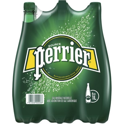 PERRIER eau minérale naturelle gazeuse 1L