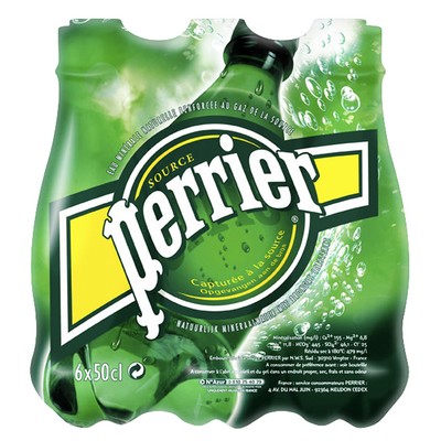 PERRIER eau minérale naturelle gazeuse 6 x 50cl