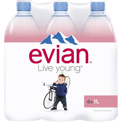 PET MINERAL WATER 1L EVIAN