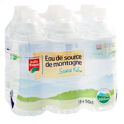 Pack of 6x50cl Belle France Spring Water