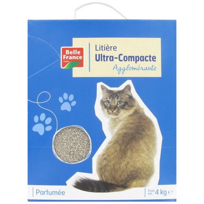 Belle France Litière Agglomérante Compacte Parfumée 4kg