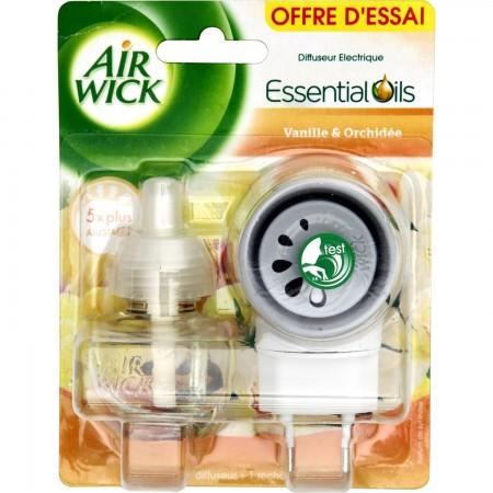 Air Wick Kit électrique désodorisant Vanille (diffuseur + recharge) 19ml																		