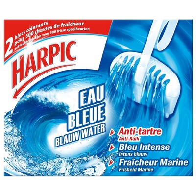Harpic Blue Water Toilet Blocks x2